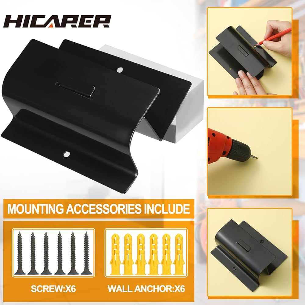 ☆ Custom Garage Hanger CK Ver.3 Hicarer 3 Pcs Ladder Hangers for Garage Wall Heavy Duty